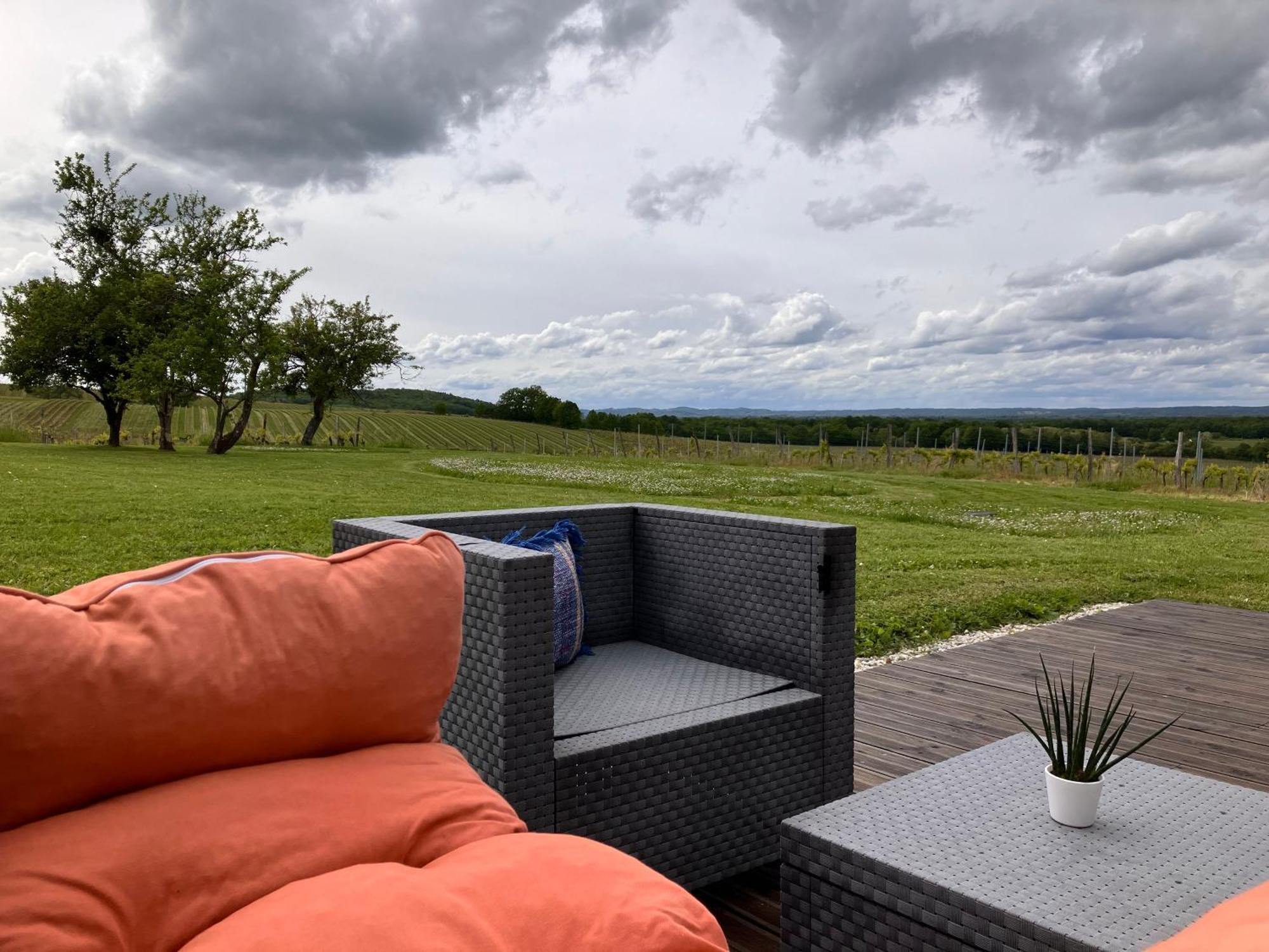 Perigourdine Avec Spa Et Vue Pomport Zewnętrze zdjęcie